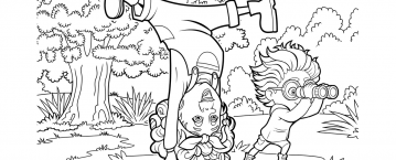 Kolorowanka Staś i fajna babcia